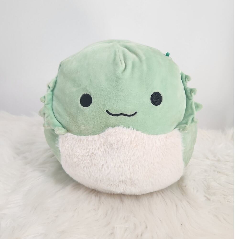 Squishmallows Abe the Bearded Dragon Green Fuzzy Belly Plush Lizard Reptile